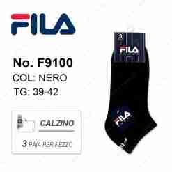 Fila F9100 Tris Calze Fantasmino Col.Nero Tg.39-42