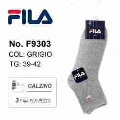 Fila F9303 Tris Calze Corte Col.Grigio Tg.39-42