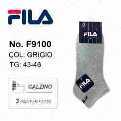 Fila F9100 Tris Calze Fantasmino Col.Grigio Tg.43-46