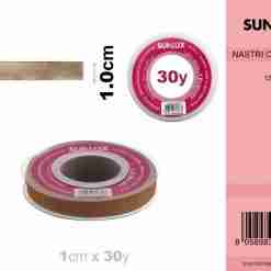Nastro Organza 1cm*30yard Marrone Cpz Da 12**