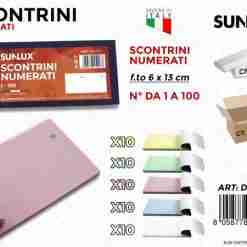 Blocco Scontrini Num. Da1 A 100 F.To 6*13cm