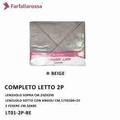 Completo Letto 2p Beige Lt01-2p-Be