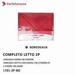 Completo Letto 2p Bordeaux Lt01-2p-Bo