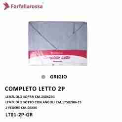 Completo Letto 2p Grigio Lt01-2p-Gr