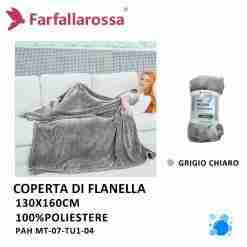 Plaid 130*160cm Mt07-Tu1-04 Grigio Chiar