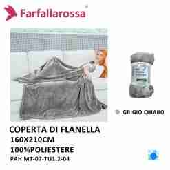 Plaid 160*210cm Mt-07-Tu1/2-04 Grigio Chiar