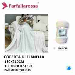 Plaid 160*210cm Mt-07-Tu1/2-15 Bianco