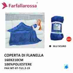 Plaid 160*210cm Mt-07-Tu1/2 Blue Scuro