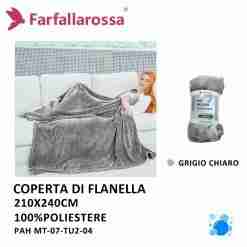 Plaid 210*240cm Mt-07-Tu2-04 Grigio Chiar