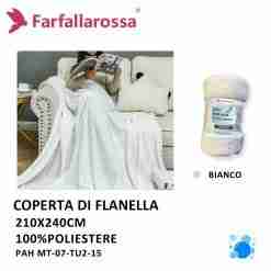 Plaid 210*240cm Mt-07-Tu2-15 Bianco