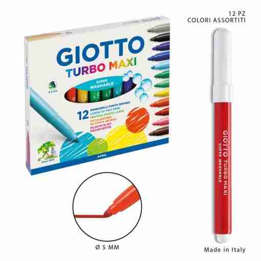 Giotto Pennarelli Turbo Maxi 12pz Bl.
