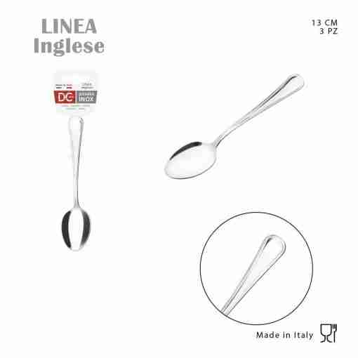 Dc Casa Serv.Inglese 18/C Cucch.Caffe 13cm 3pz