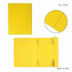 Cartellina C/Elast. 3/L 190g 25x35cm Giallo