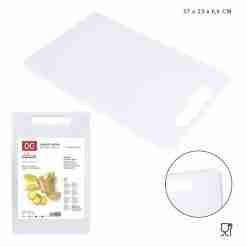 Dc Casa Tagliere Plast. 37x23x0,9cm Bianco