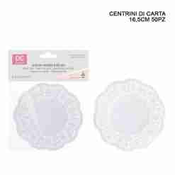 Dc Casa Centrino Carta Tondo 16.5cm 50pz Bianco