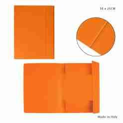Cartellina C/Elast. 3/L 190g 25x35cm Arancione