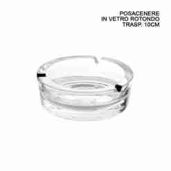 Dimorae Posacenere Vetro Trasp. D.10cm