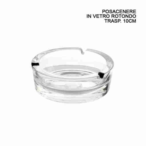 Dimorae Posacenere Vetro Trasp. D.10cm