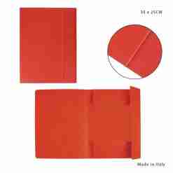 Cartellina C/Elast. 3/L 190g 25x35cm Rosso