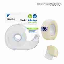 Pryma Nastro Adesivo Trasp. C/Dispens.19mmx33m Bl.