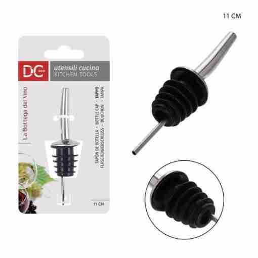Dc Casa Tappo Bottiglia Dosatore Acciaio 11x3cm