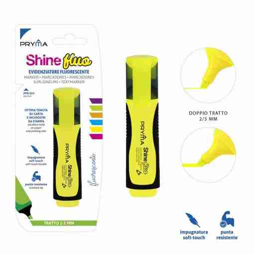 Pryma Evidenz.Shine P/Scalp. 2/5mm Fluo Giallo Bl.