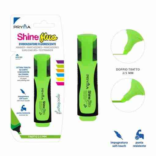 Pryma Evidenz.Shine P/Scalp. 2/5mm Fluo Verde Bl.