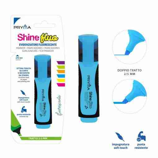 Pryma Evidenz.Shine P/Scalp. 2/5mm Fluo Blu Bl.