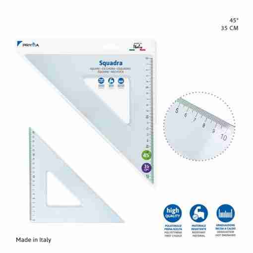 Pryma Squadra 45° 35cm Bl.