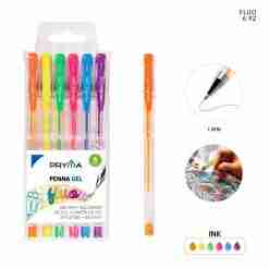 Pryma Penna Gel Fluo 0.8mm 6pz Bl.