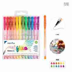 Pryma Penna Gel Fluo 0.8mm 12pz Bl.