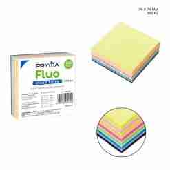 Pryma Sticky Notes 76x76mm 300ff Fluo