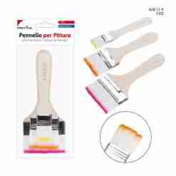 Pryma Pennello M/Legno N.4-8-11 3pz Bl.