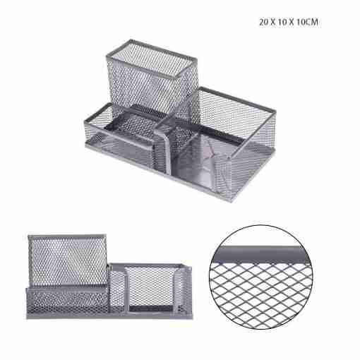 Pryma Portapenne Met. 20x10x10cm Argento