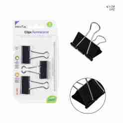 Pryma Clips Fermacarte 41mm 3pz Nero Bl.