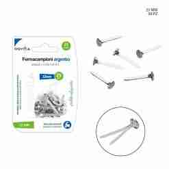 Pryma Fermacampioni 32mm 25pz Argento Bl.