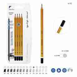 Pryma Matita Grafite Premium A/Qualita 2h 4pz Bl.
