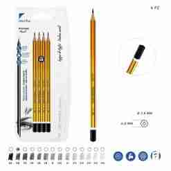 Pryma Matita Grafite Premium A/Qualita 6b 4pz Bl.