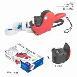 Pryma Prezzatrice 1linea 8-13caratt. Etic.26x12mm