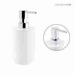 Dc Casa P/Sap.Liquido Plast. 7.2x7.2x16cm Bianco