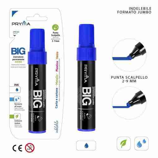 Pryma Marcatore Big P/Scalp. 9mm Blu Bl.