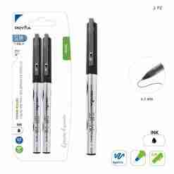 Pryma Penna Roller Slim 0.5mm 2pz Nero Bl.