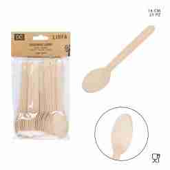 Dc Casa Cucchiaio Legno Monouso 16cm 25pz