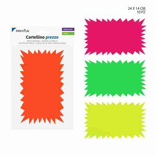 Pryma Cartellino Prezzo Rett. 24x14cm 10pz Bl.
