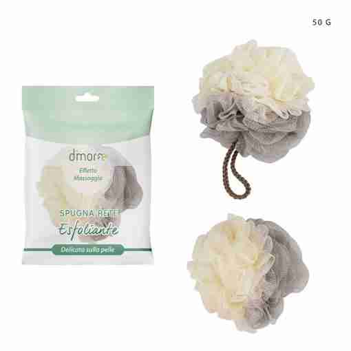 Dimorae Spugna Rete Esfoliante Bicolore Grig/Crem