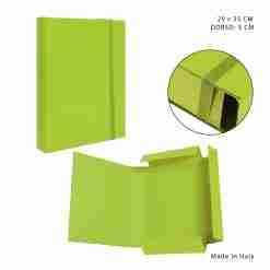 Pryma Cartella 3/L Elast.Piatto D5 25x35cm V.Chiar