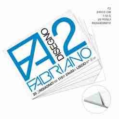 Fabriano Blocco Disegno F2 24x33cm 110g 20f Riq.Li