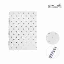 Pryma L/Glitter Quaderno A5 80ff 80g Stelline