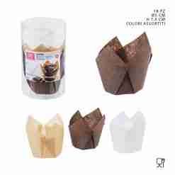 Dc Casa Pirottino Muffin Tulipano D5xh7.5cm 18pz