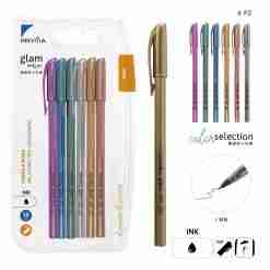 Pryma Penna Sfera Glam 1mm 6pz Ass. Bl.